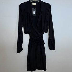 Black Trench Style Duster
